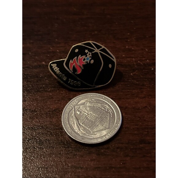 1996 Atlanta Summer Olympics Baseball Hat Cap Lapel Hat Pin - Picture 2 of 3
